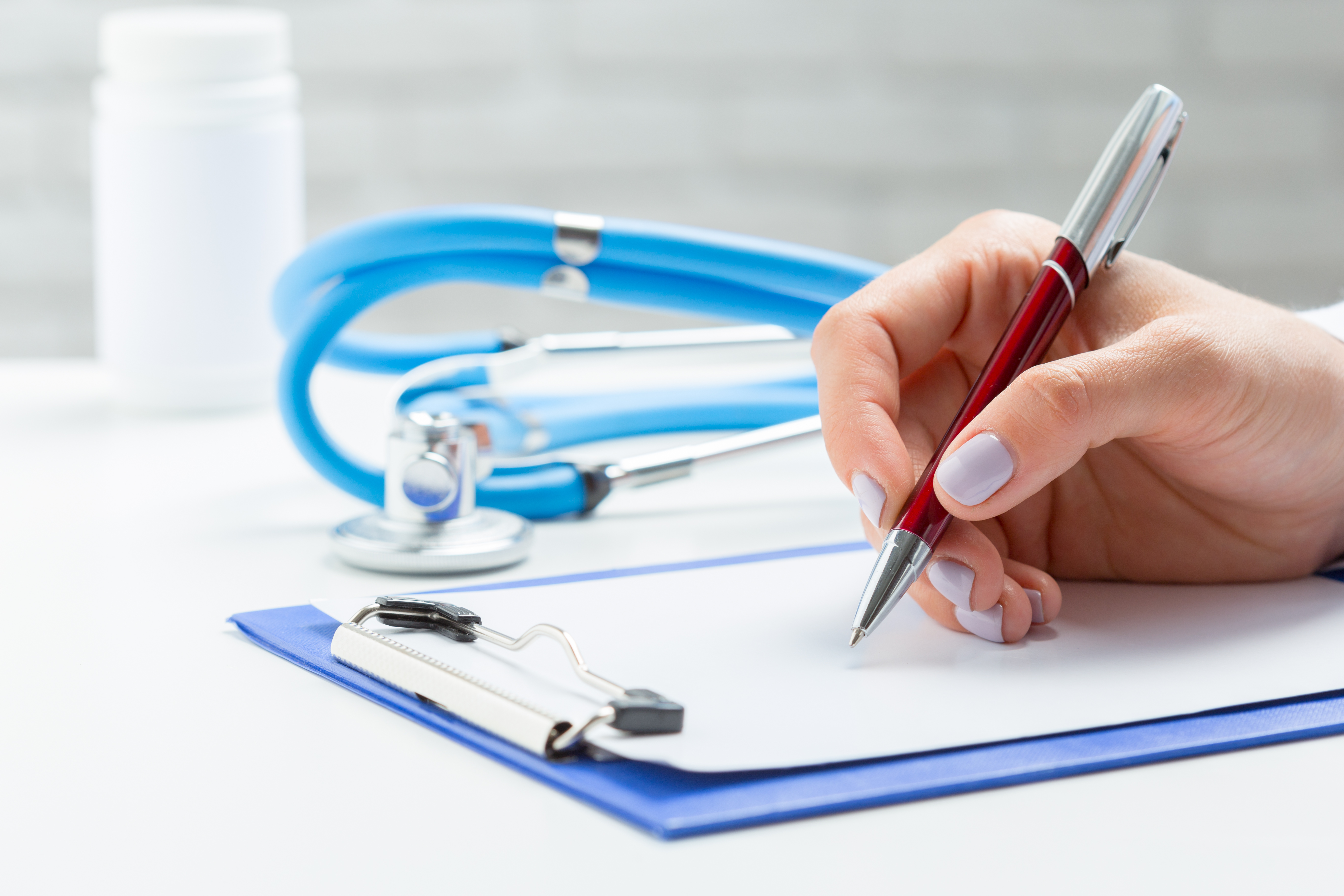 Doctor with patient